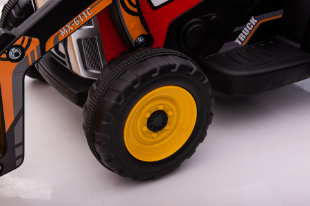 Electric ride-on excavator for children, BJ611C, 60W, 12V, bluetooth, red [8]