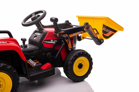 Electric ride-on excavator for children, BJ611C, 60W, 12V, bluetooth, red [5]