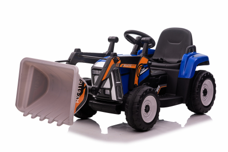 Electric ride-on excavator for children, BJ611C, 60W, 12V, bluetooth, blue [9]