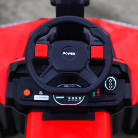 Excavator  pentru copii cu bascula electrica, model Bonet, 60W 12V, telecomanda, rosu [11]