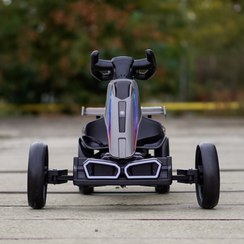 Go-Kart electric 3-7 ani, 70W, 12V 4.5Ah,  roti moi si telecomanda, gri [1]