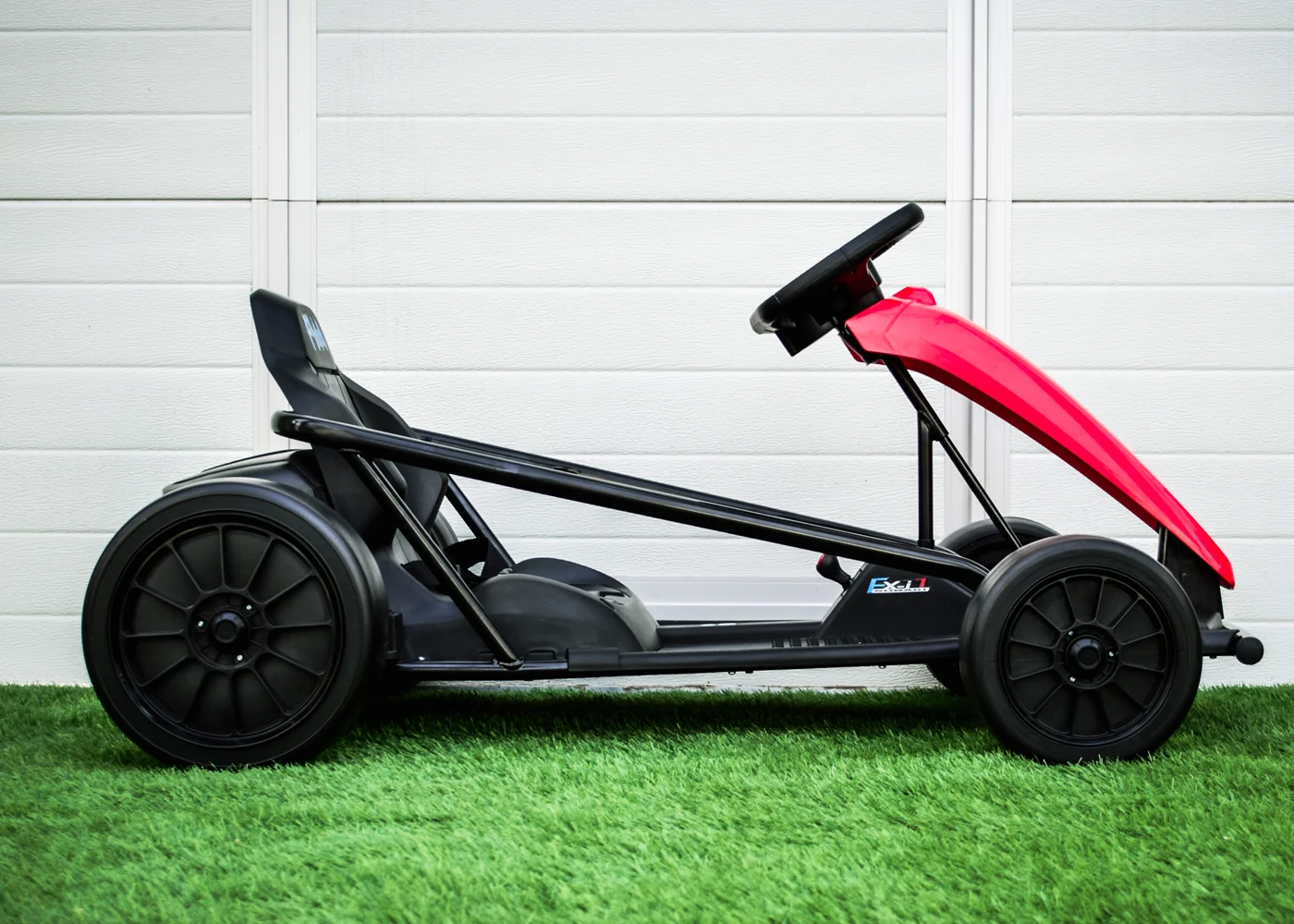 Electric ride-on kart for kids, 500W, 24V, soft wheels, drift function, red [2]