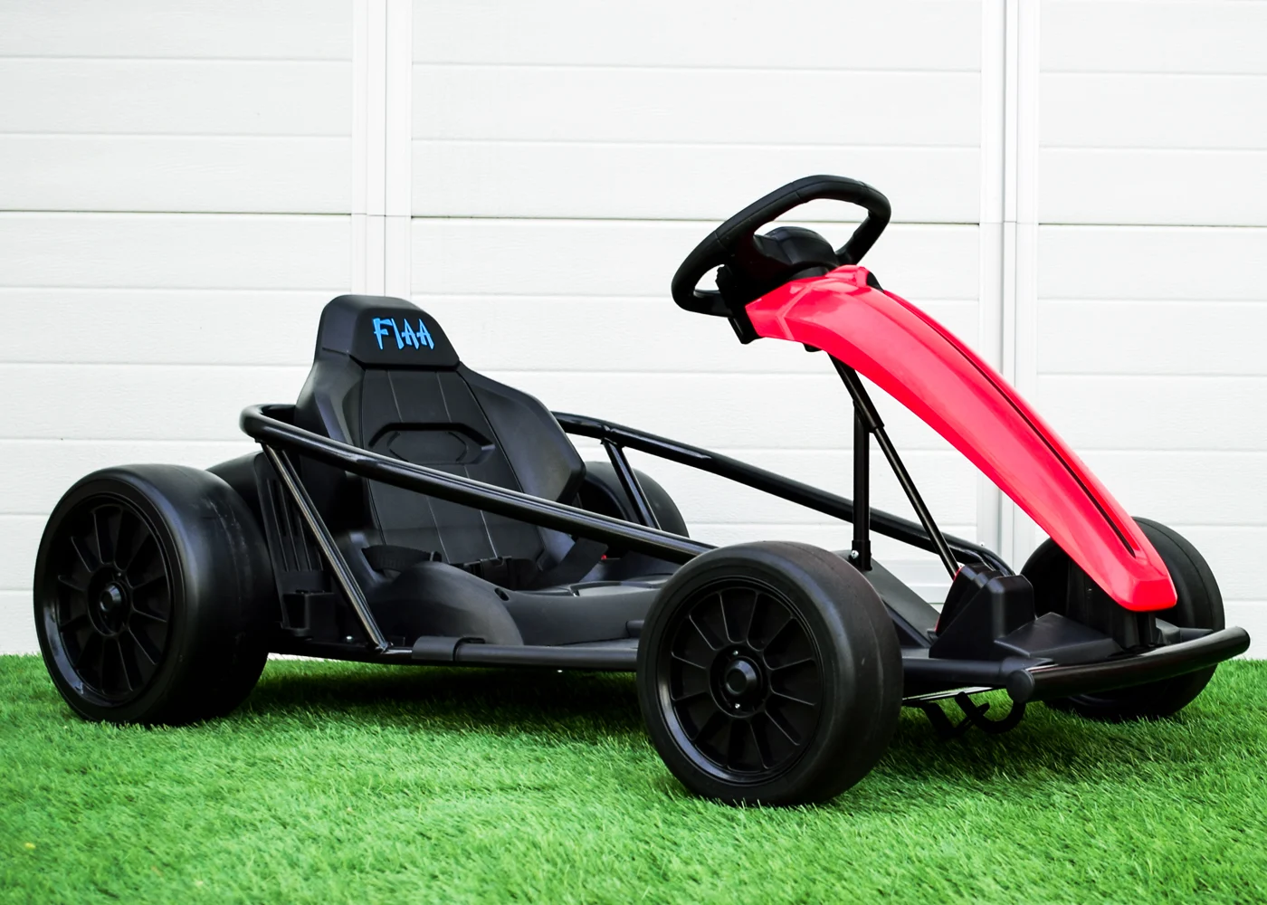 Electric ride-on kart for kids, 500W, 24V, soft wheels, drift function, red [6]