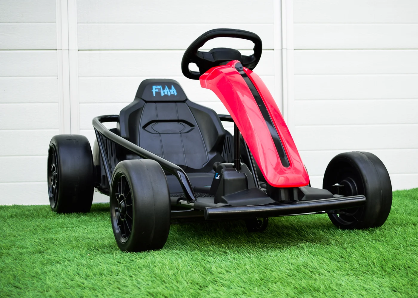Electric ride-on kart for kids, 500W, 24V, soft wheels, drift function, red [9]