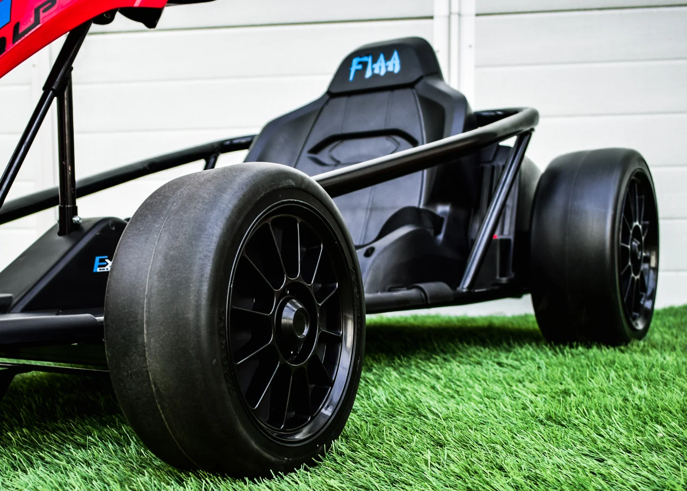 Electric ride-on kart for kids, 500W, 24V, soft wheels, drift function, red [7]