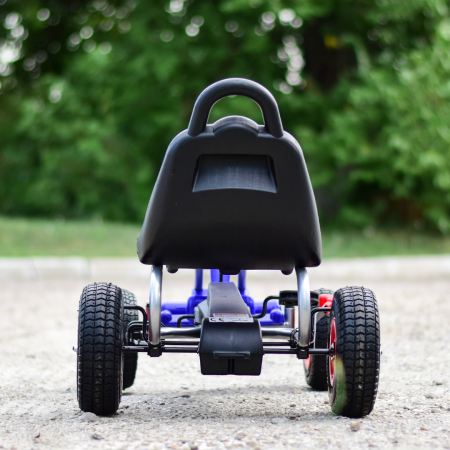 Go-Kart with pedals A-05-1, for children 3-8 years, with inflatable wheels, blue [6]