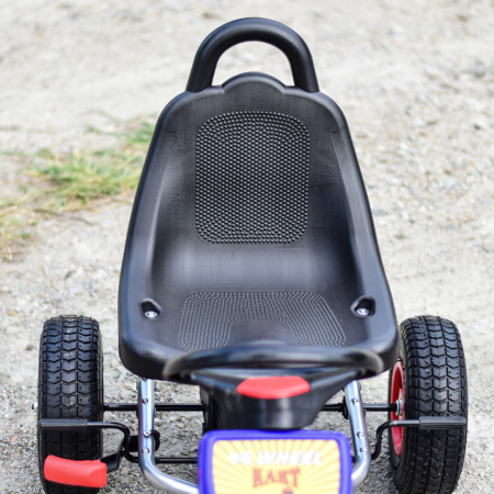Go-Kart with pedals A-05-1, for children 3-8 years, with inflatable wheels, blue [12]