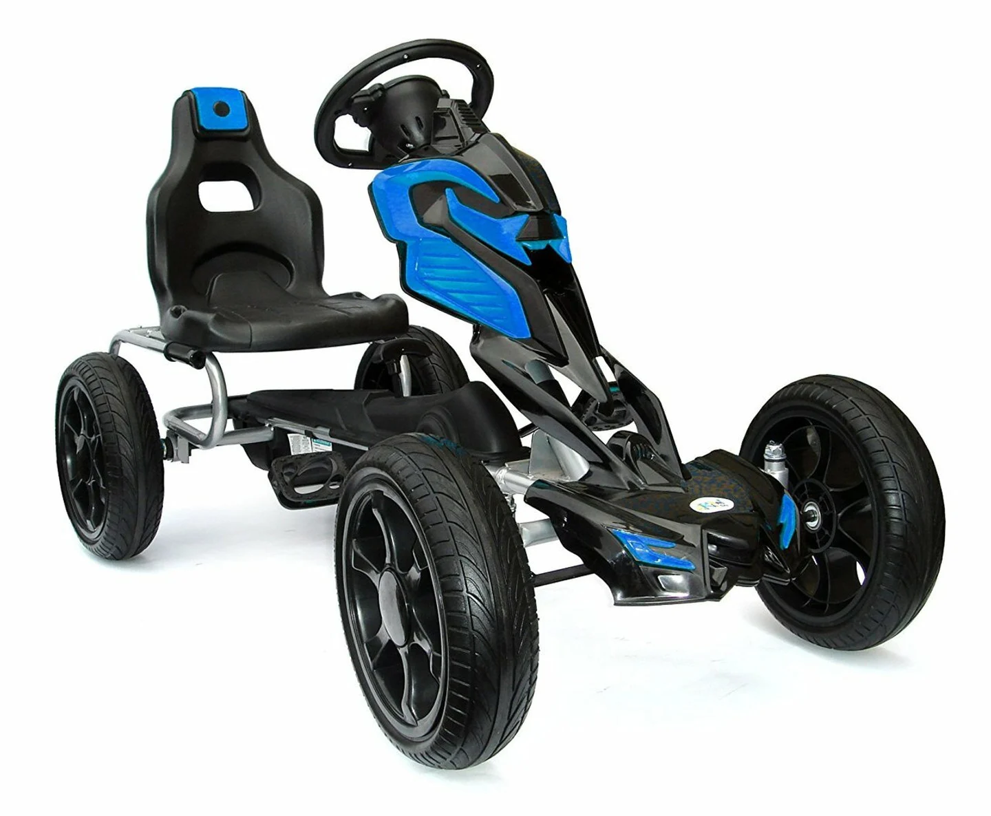 Special Ride on vehicles - Ride on kart with pedals for children 5-10 years, Thunder, EVA wheels, blue