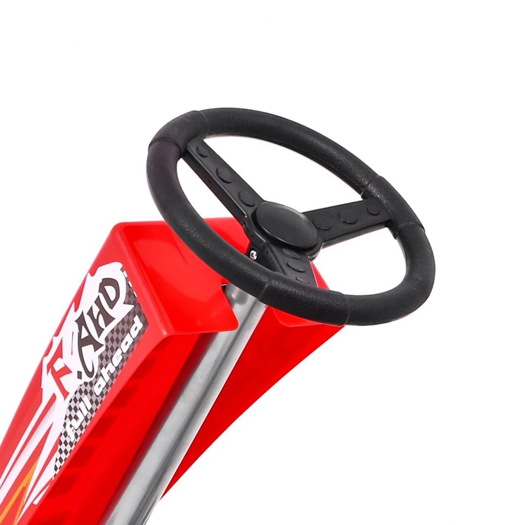 Kart cu pedale, pentru copii 6-15 ani, F8-1, roti Gonflabile 10 inch, rosu [17]