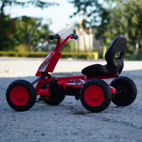 Kart cu pedale pentru copii intre 2 si 6 ani, rosu [7]