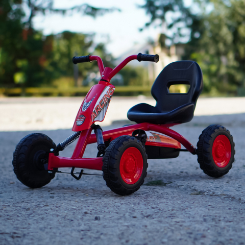 Kart cu pedale pentru copii intre 2 si 6 ani, rosu [1]