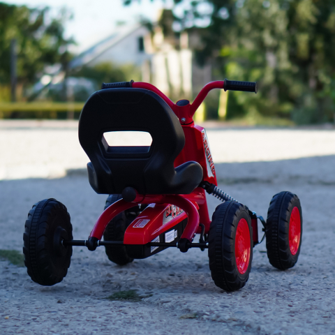 Kart cu pedale pentru copii intre 2 si 6 ani, rosu [5]