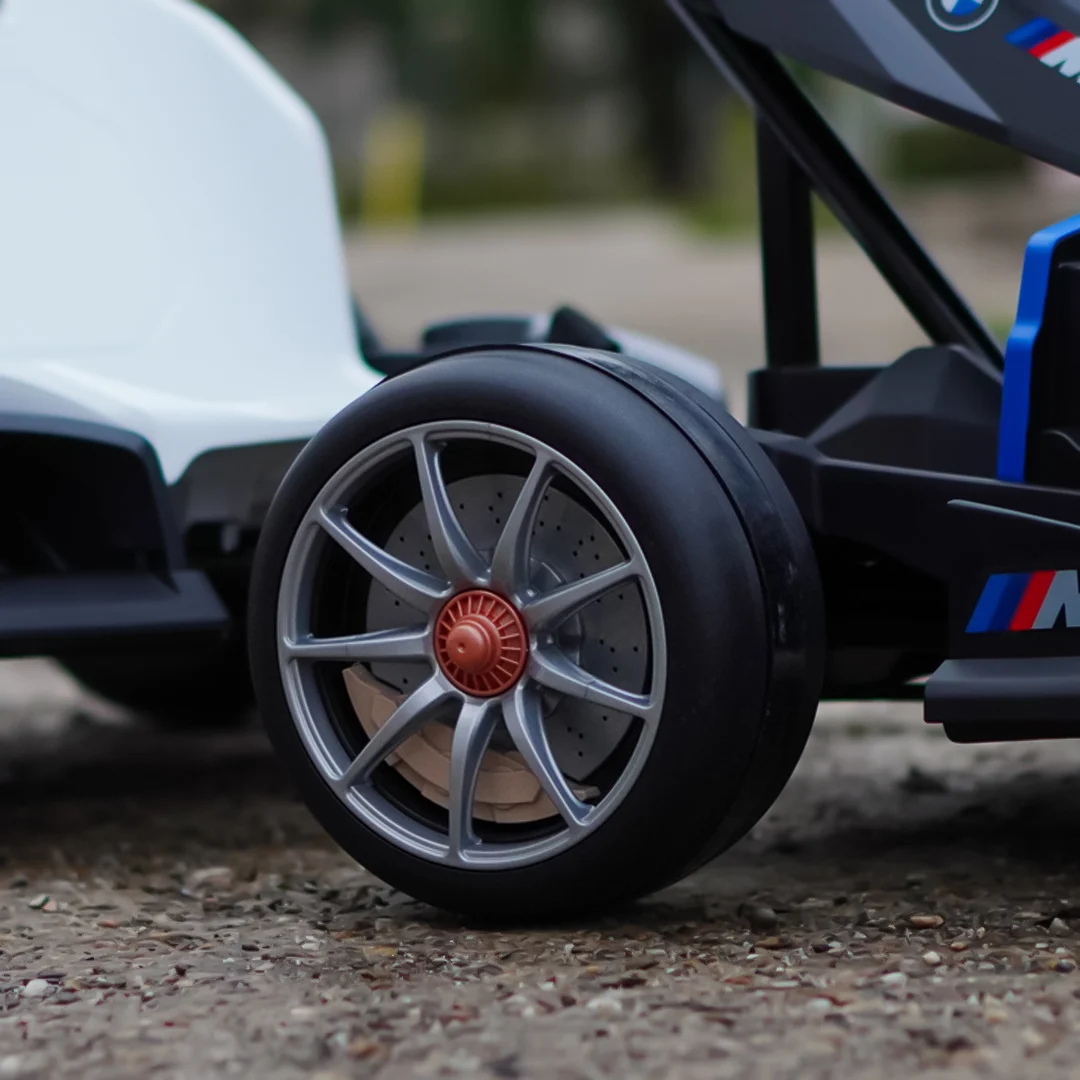 Kids Electric Go-Kart BMW Motorsport, 500W Power, Adjustable Chassis, gray [13]