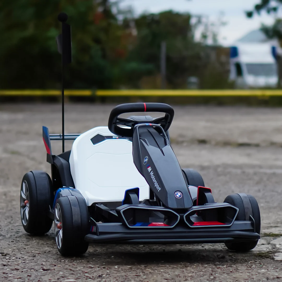 Kids Electric Go-Kart BMW Motorsport, 500W Power, Adjustable Chassis, gray [5]