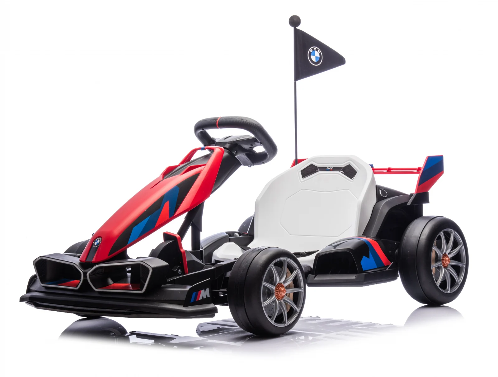 Electric Ride-On cars - Kids Electric Go-Kart BMW Motorsport, 500W Power, Adjustable Chassis, red
