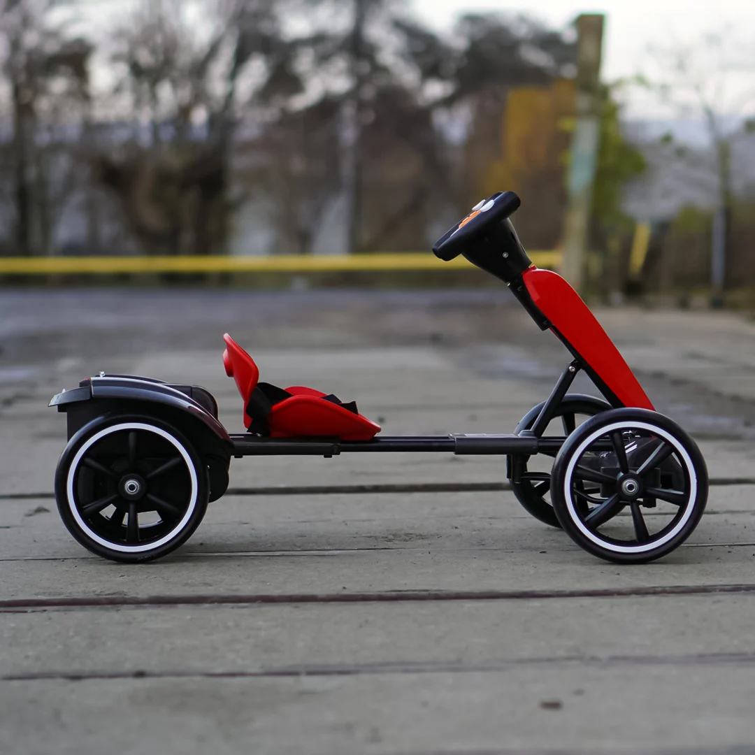 Electric GoKart V2 for Kids 3–7 Years, 12V 45W, Parental Control Remote, Bluetooth Music, Foldable Kids Go Kart, red [4]