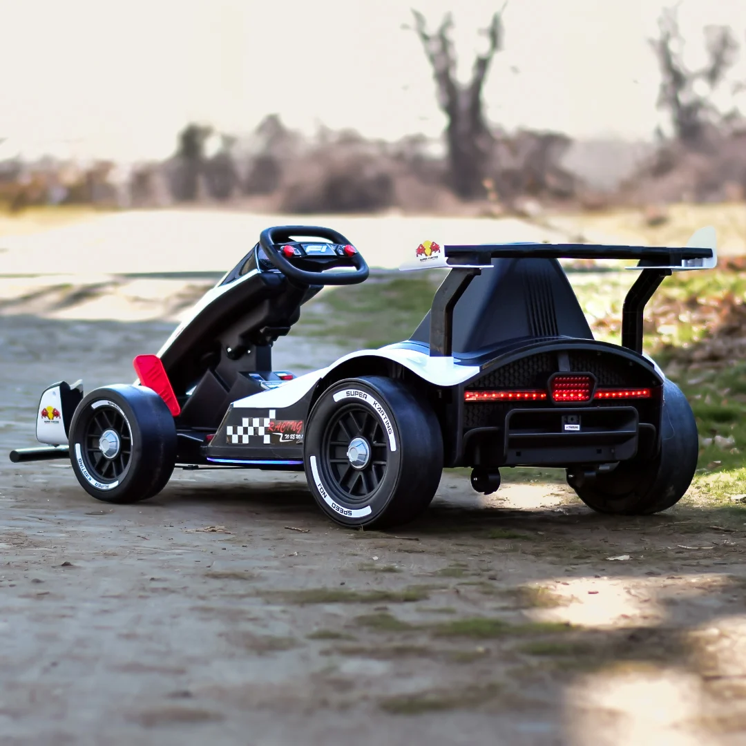 Electric ride-on Kart for children, Racing F1, 3-11 years, 90W, 12V, remote control, white [5]