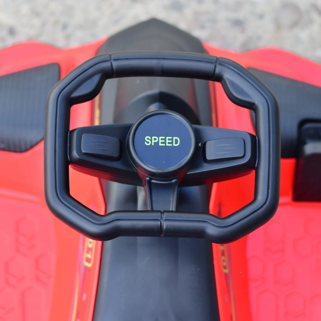 Electric ride-on Kart Rider Drift 360, 180W, 24V, with protections included, red [10]