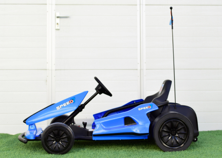 Go Kart electric A035 F1, 24V 7Ah, roti moi, albastru [5]