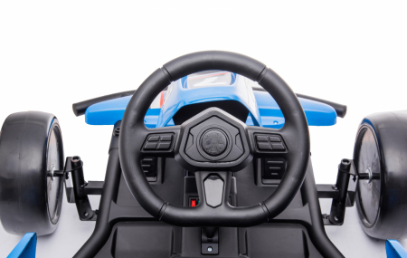 Go Kart electric A035 F1, 24V 7Ah, roti moi, albastru [8]