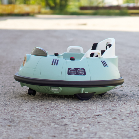 Masinuta busitoare copii, Solley UFO 360, cu telecomanda, 80W 12V, verde [4]