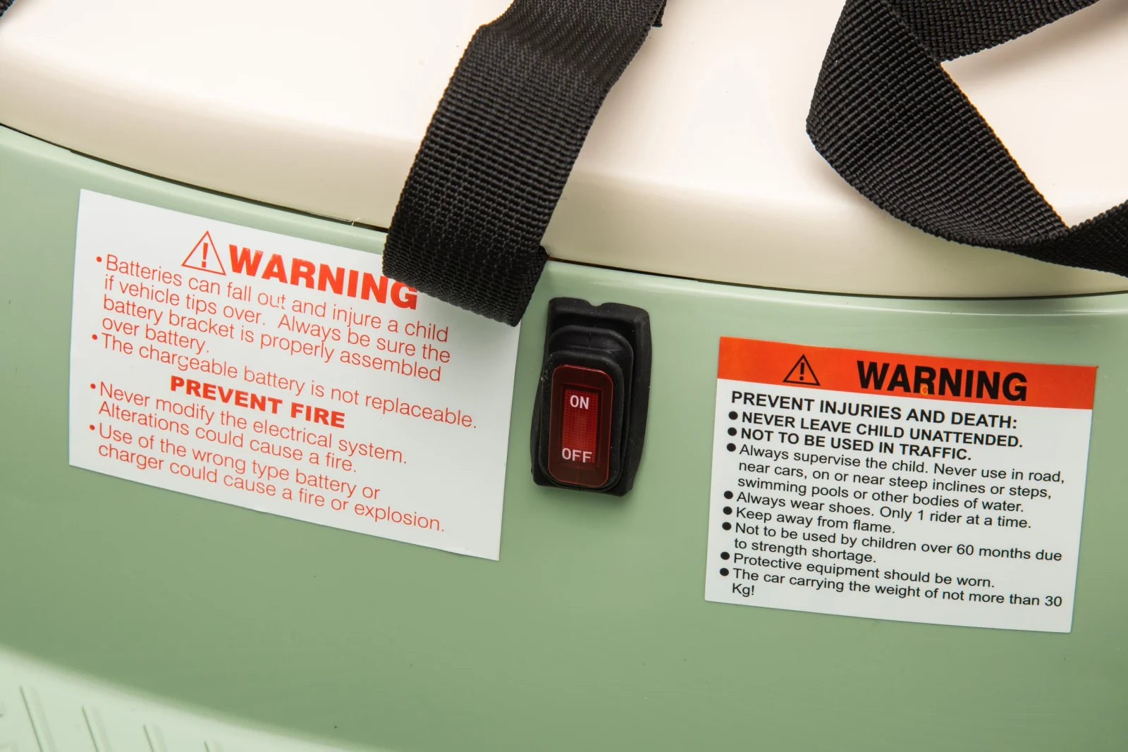 Masinuta busitoare copii, Solley UFO 360, cu telecomanda, 80W 12V, verde [5]