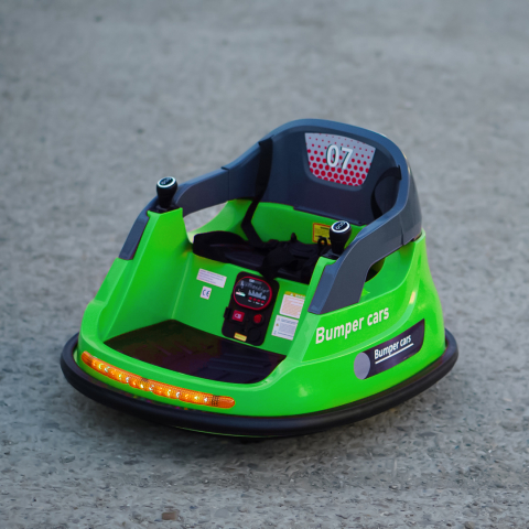 Masinuta busitoare cu telecomanda, Bumper, 70W 12V, verde [1]