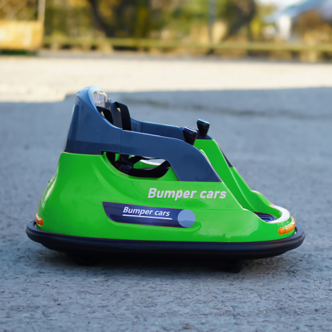 Masinuta busitoare cu telecomanda, Bumper, 70W 12V, verde [3]