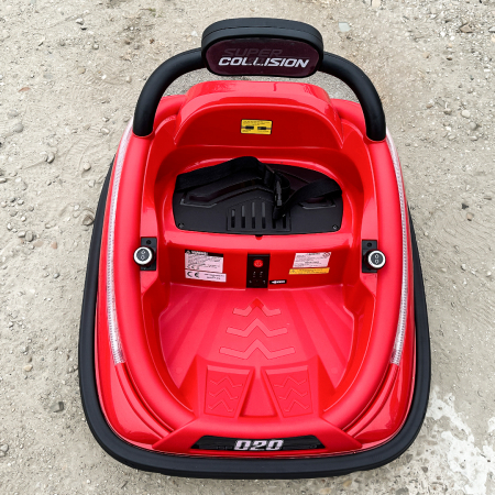 Ride-on Bumper car for kids, Super Collision 70W 12V, remote control included, red [9]