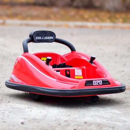 Ride-on Bumper car for kids, Super Collision 70W 12V, remote control included, red [2]