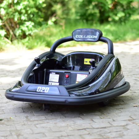 Bumper ride on car for kids, Super Collision 70W 12V, remote control included, black [1]