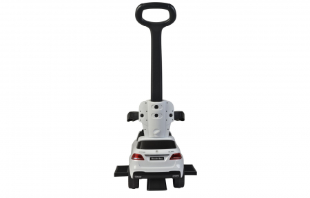 Licensed Ride-On car for children Mercedes GLC63 AMG 3 in 1 with handle, premium equiped, white [3]