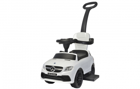 Licensed Ride-On car for children Mercedes GLC63 AMG 3 in 1 with handle, premium equiped, white [1]
