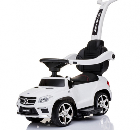 Licensed Ride On cars - Licensed Ride-On car for children Mercedes GLC63 AMG 3 in 1 with handle, premium equiped, white
