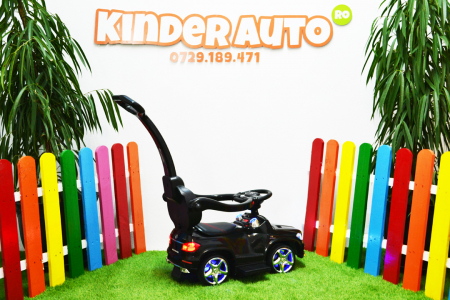 Licensed Ride-On car for children Mercedes GLC63 AMG 3 in 1 with handle, premium equiped, black [4]