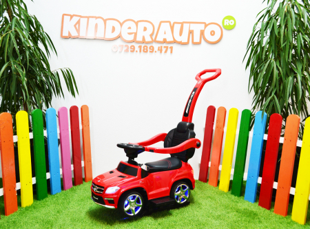Licensed Ride-On car for children Mercedes GLC63 AMG 3 in 1 with handle, premium, red [2]