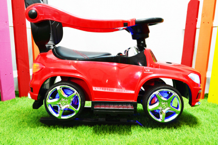 Licensed Ride-On car for children Mercedes GLC63 AMG 3 in 1 with handle, premium, red [8]