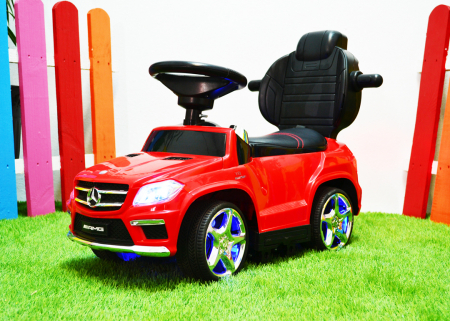 Licensed Ride-On car for children Mercedes GLC63 AMG 3 in 1 with handle, premium, red [16]