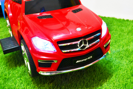 Licensed Ride-On car for children Mercedes GLC63 AMG 3 in 1 with handle, premium, red [11]