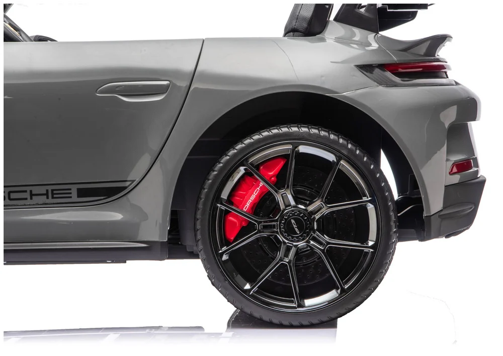 Electric Ride-On Car for 2 Children, Porsche 911 GT3, 320W, 24V 14Ah, Grey [5]