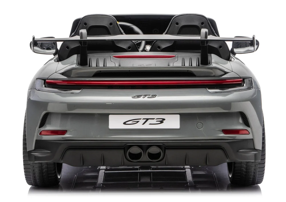 Electric Ride-On Car for 2 Children, Porsche 911 GT3, 320W, 24V 14Ah, Grey [3]