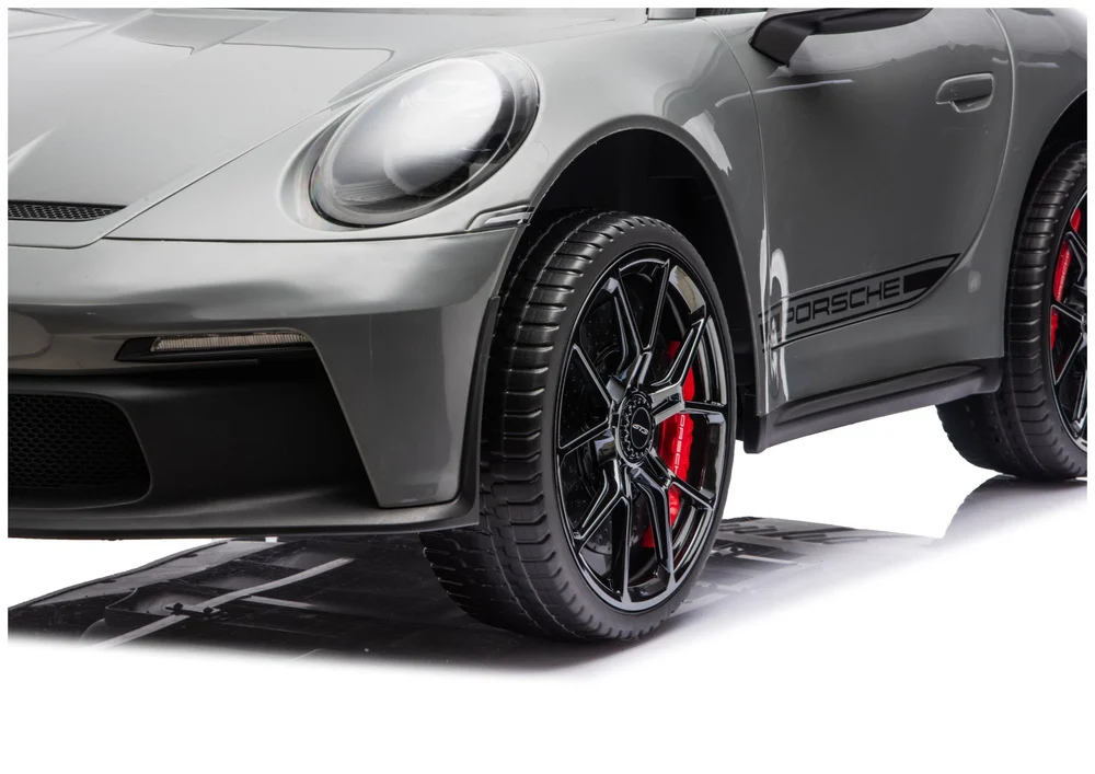 Electric Ride-On Car for 2 Children, Porsche 911 GT3, 320W, 24V 14Ah, Grey [8]