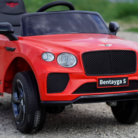 Masinuta electrica 4x4 copii, Bentley Bentayga S, 120W, 12V, premium, rosie [12]