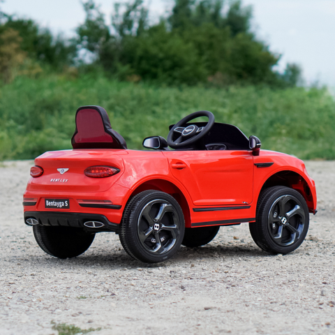 Masinuta electrica 4x4 copii, Bentley Bentayga S, 120W, 12V, premium, rosie [8]