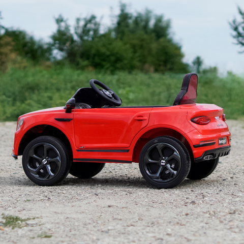 Masinuta electrica 4x4 copii, Bentley Bentayga S, 120W, 12V, premium, rosie [4]