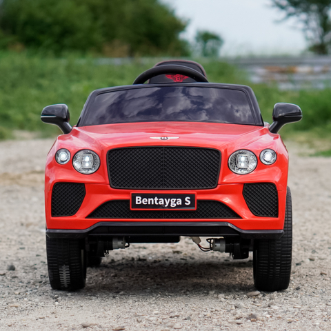 Masinuta electrica 4x4 copii, Bentley Bentayga S, 120W, 12V, premium, rosie [2]