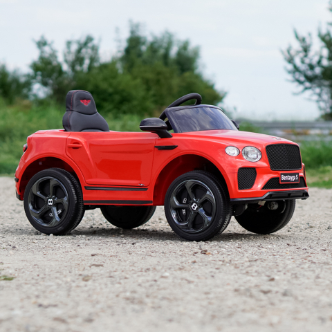 Masinuta electrica 4x4 copii, Bentley Bentayga S, 120W, 12V, premium, rosie [11]