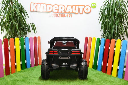 Kids electric Ride-On car 4x4 Kinderauto BJF119A, 12V, 120W, leather seat, green [4]