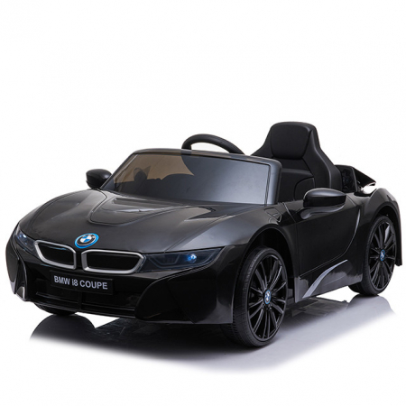 Electric Ride-On cars - Licensed electric ride-on car for children BMW i8 Coupe, STANDARD, black