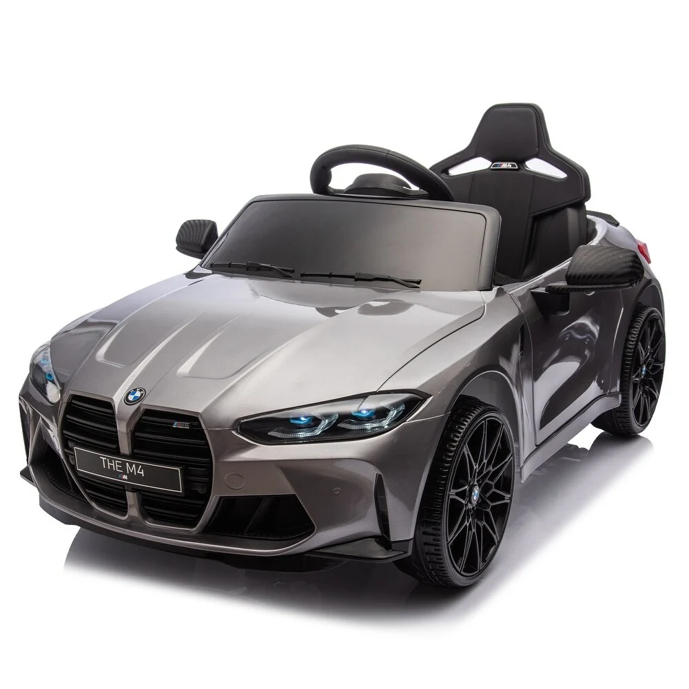 Electric Ride-On cars - Kids' Electric Ride-On Car, BMW M4, 90W, 12V 7Ah, PREMIUM, Painted Grey